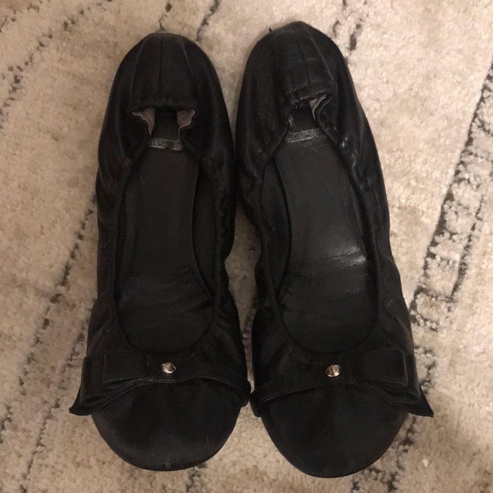 Black Dior Flats